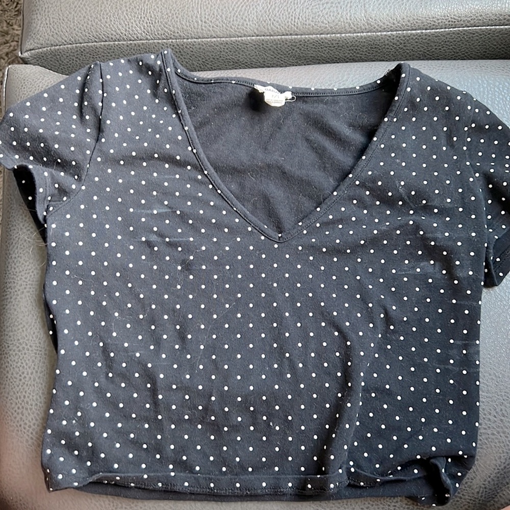 Garage polka dot crop top.